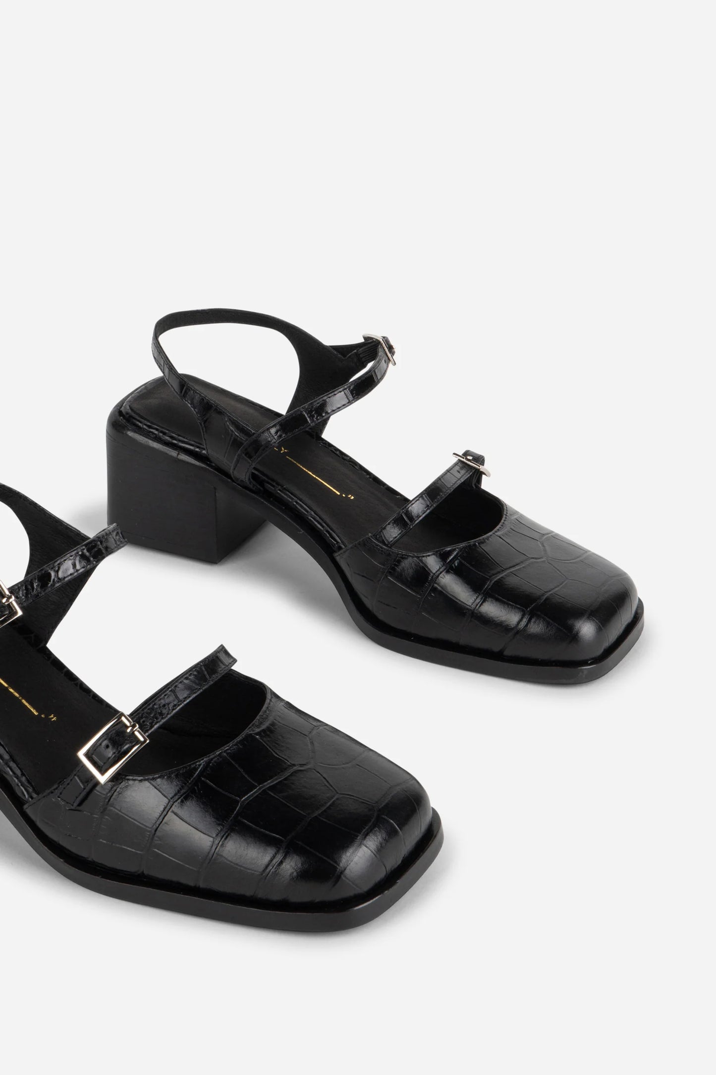INTENTIONALLY BLANK MITZI BLACK PATENT