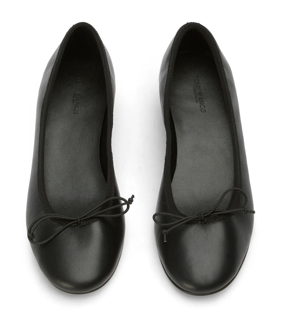 TONY BIANCO MADDIE HEELED BALLET BLACK