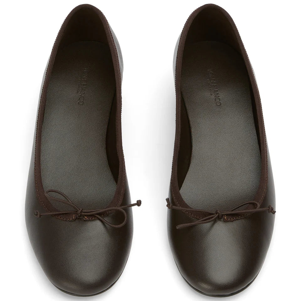 TONY BIANCO MADDIE HEELED BALLET CHOCOLATE