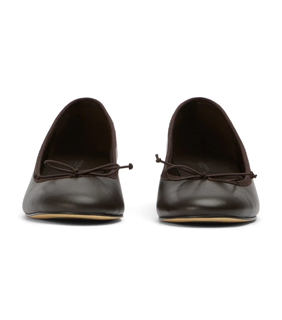 TONY BIANCO MADDIE HEELED BALLET CHOCOLATE