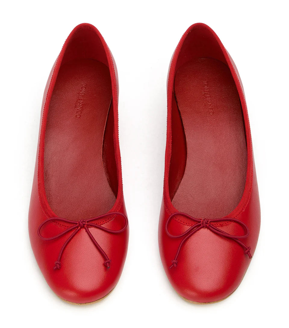 Tony Bianco Maddi Heeled Ballet in Red