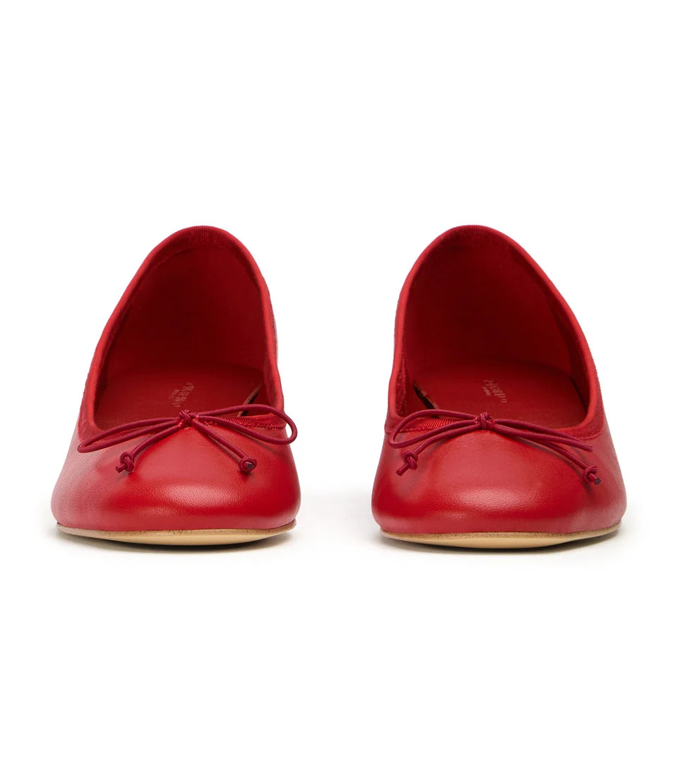 Tony Bianco Maddi Heeled Ballet in Red