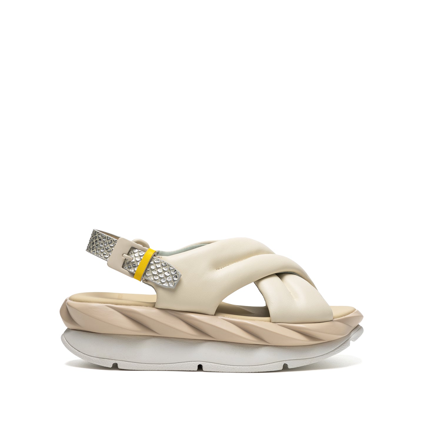 4CCCCEES MELLOW MOA SANDALS IN WHITE