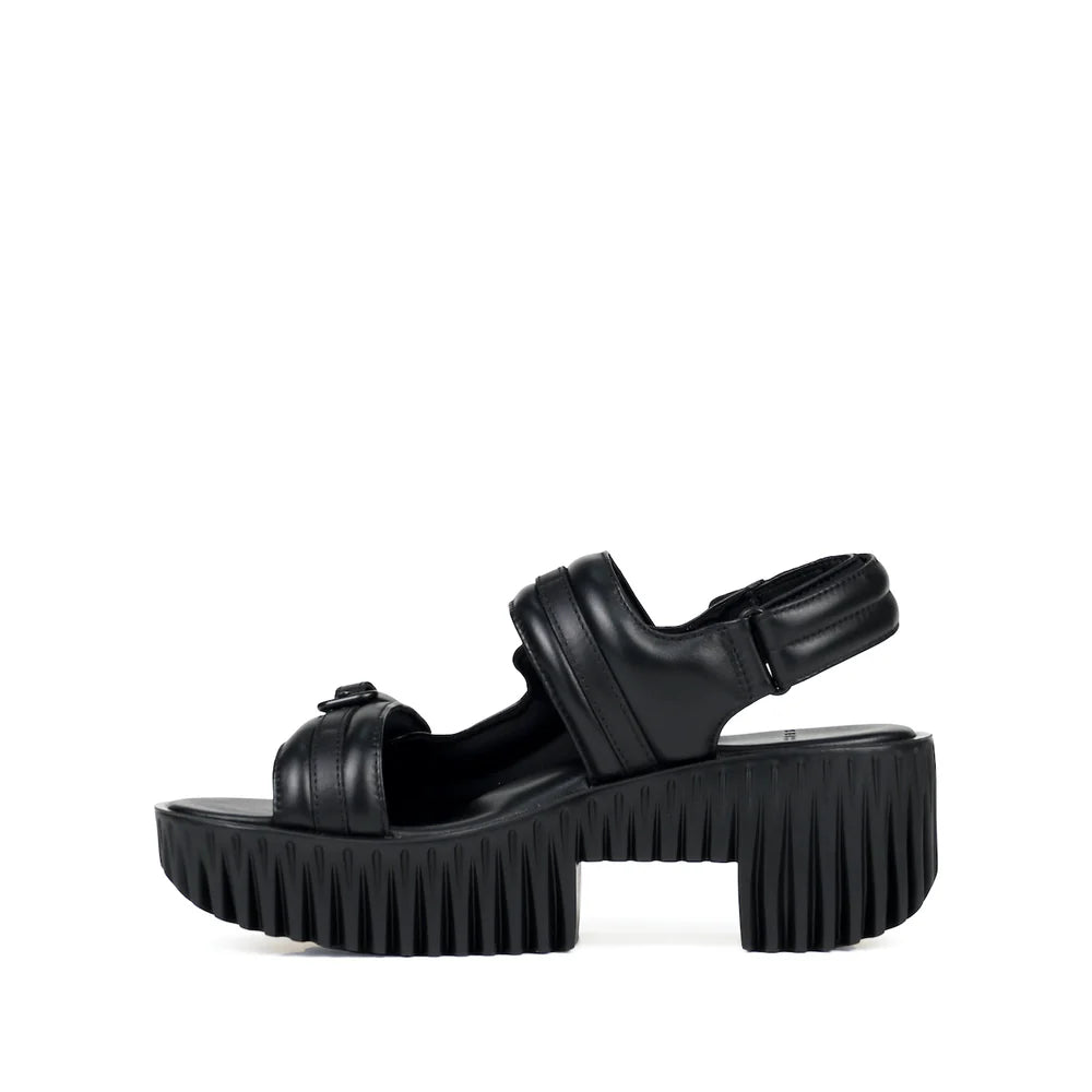 4CCCCEES PLIA KIKO SANDALS IN BLACK - Shoe Market NYC