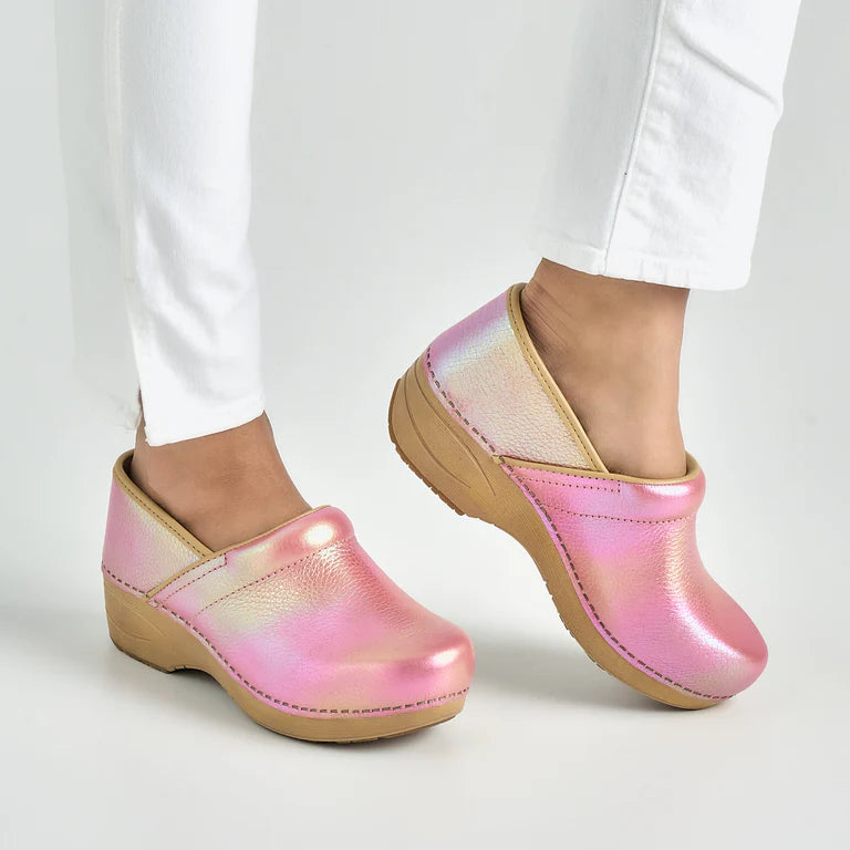 DANSKO XP 2.0 PINK IRIDESCENT LEATHER PULLUPS