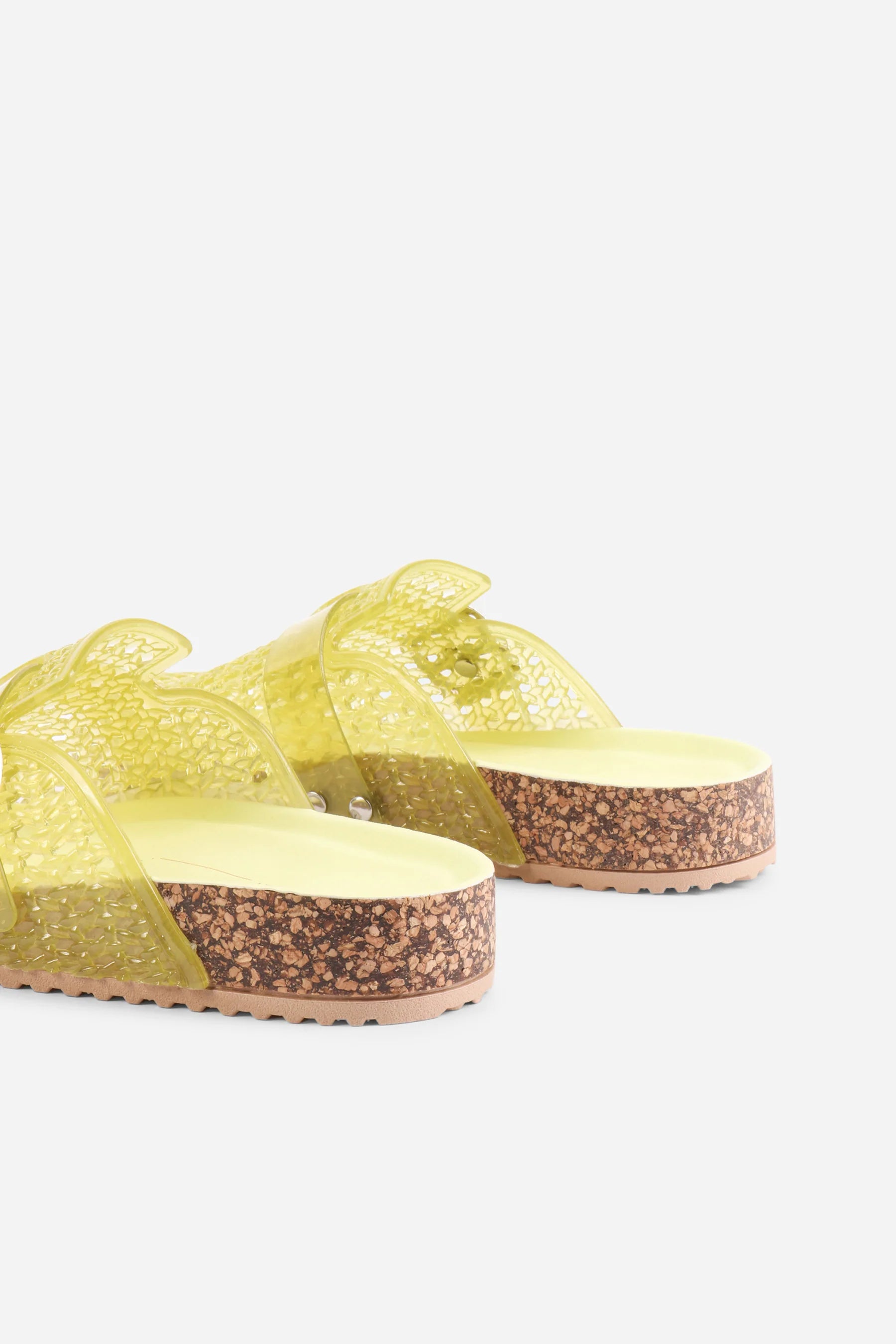 INTENTIONALLY BLANK SETH CORK SLIDE IN MELON - Shoe Market NYC