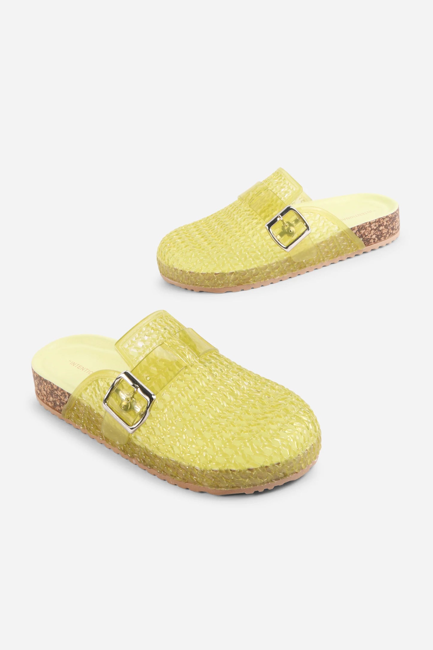 INTENTIONALLY BLANK SETH CORK SLIDE IN MELON - Shoe Market NYC