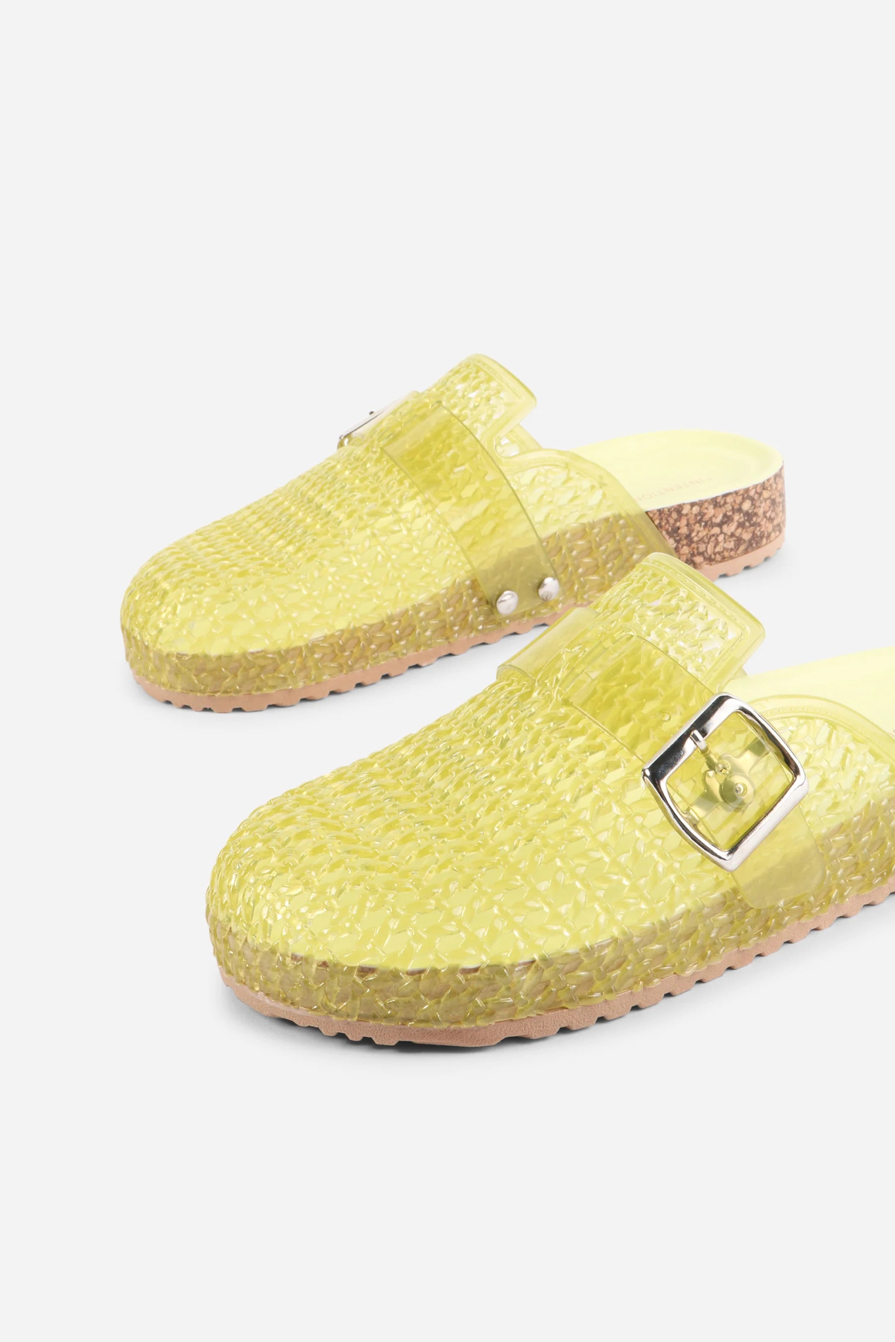 INTENTIONALLY BLANK SETH CORK SLIDE IN MELON - Shoe Market NYC