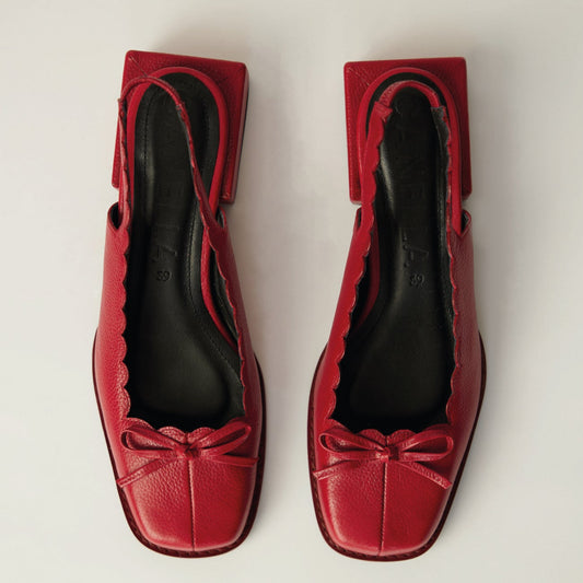 CANELLA SLINGBACK ORIGEN RED