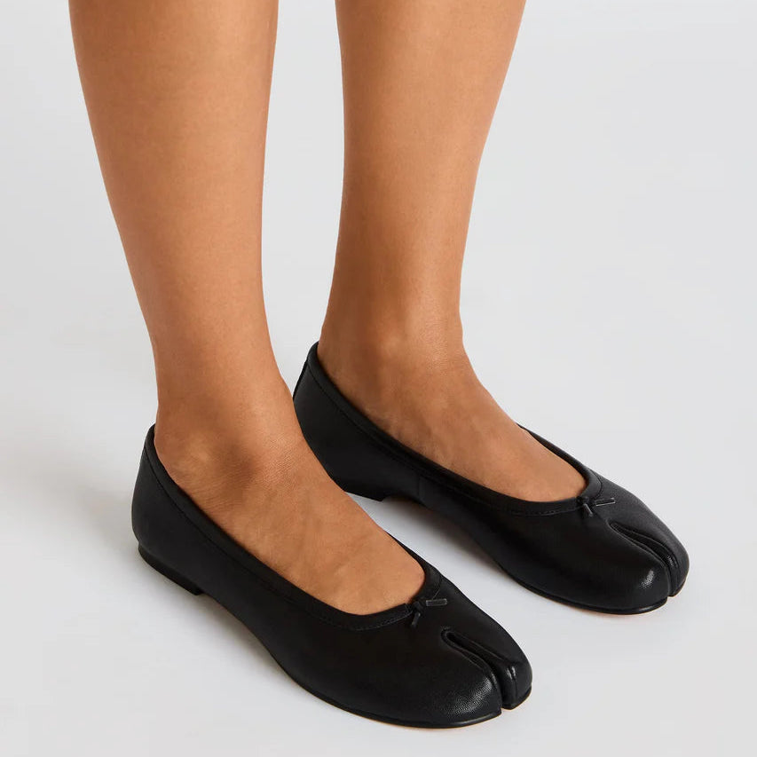 STEVE MADDEN CALICO BLACK TABI FLATS