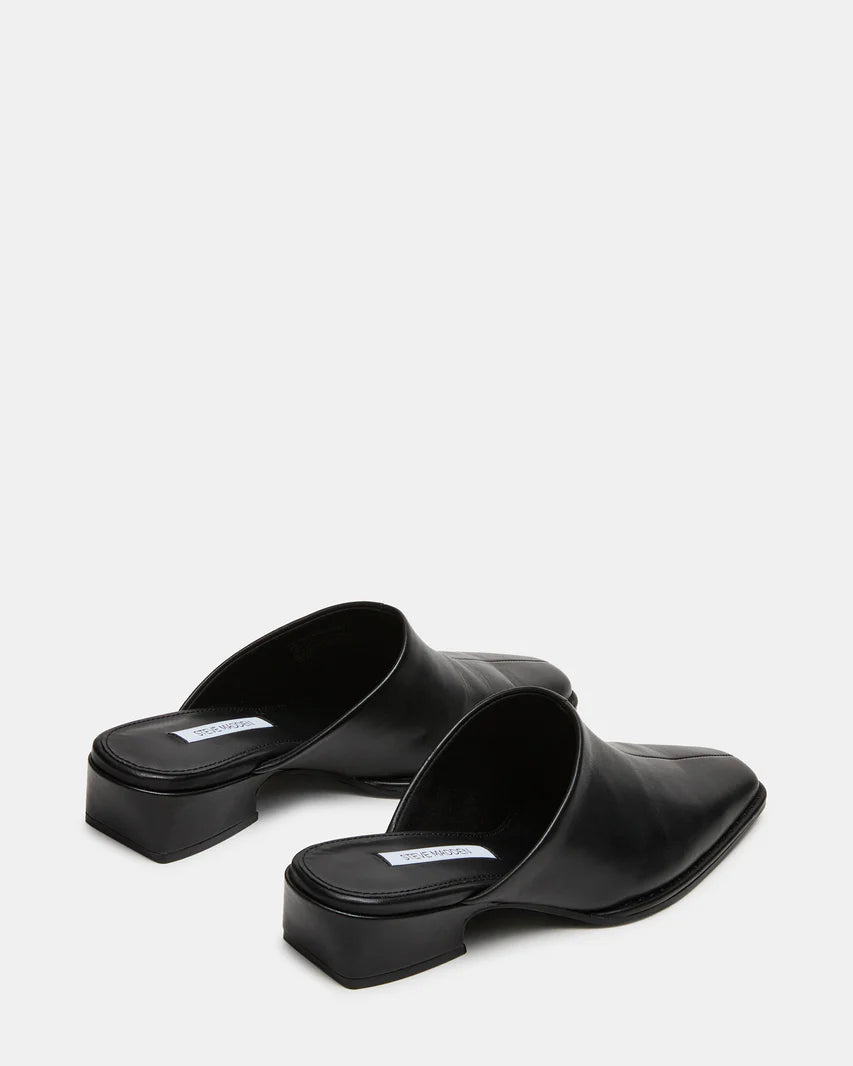 STEVE MADDEN DESSA WESTERN MULE -BLACK