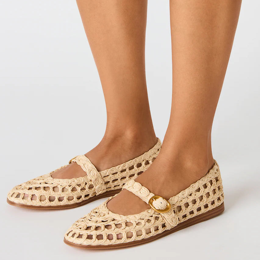 STEVE MADDEN MELODY-NATURAL MJ FLATS