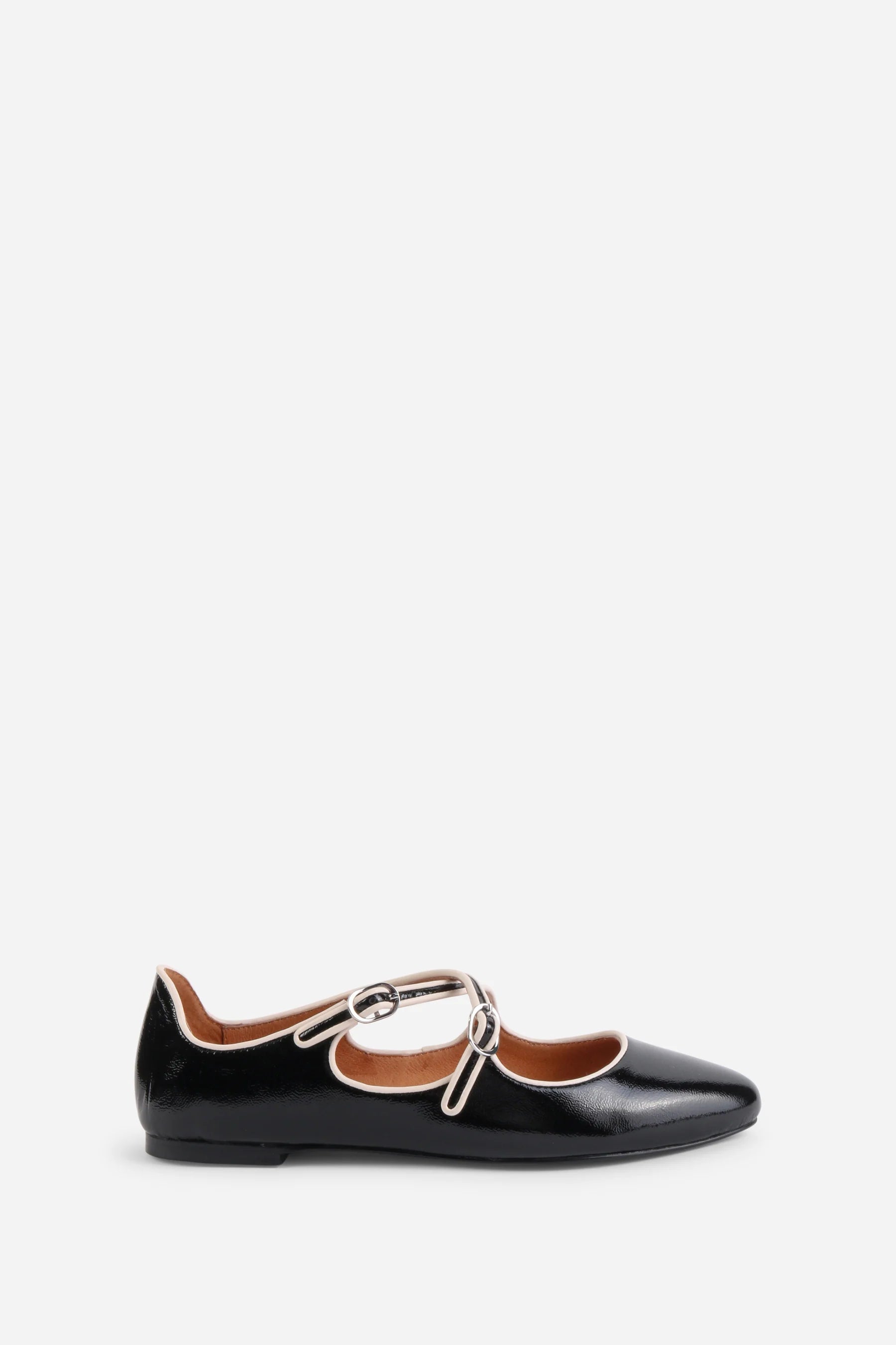 INTENTIONALLY BLANK VANDAM BALLET FLAT BLACK - Shoe Market NYC