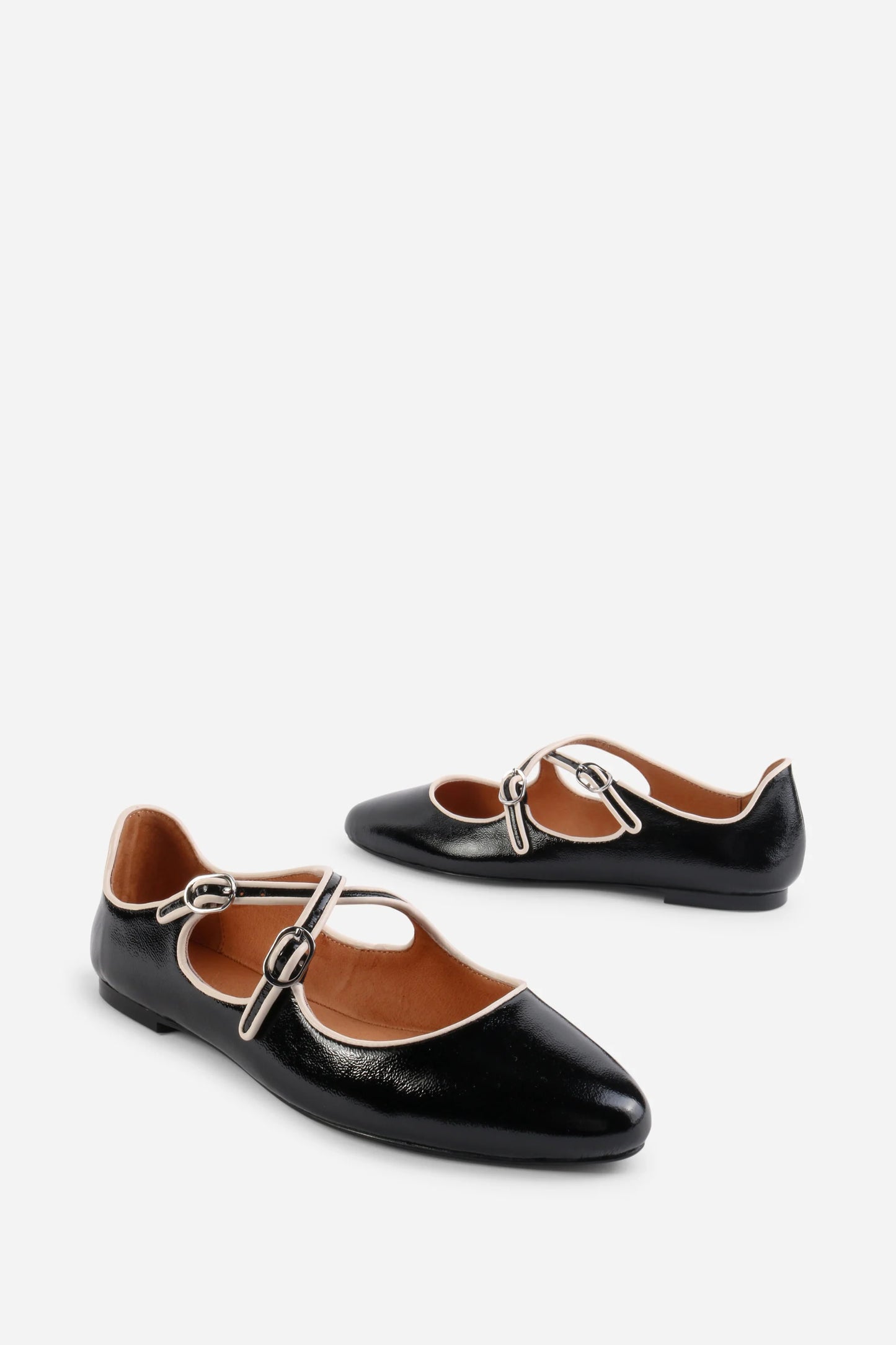 INTENTIONALLY BLANK VANDAM BALLET FLAT BLACK - Shoe Market NYC