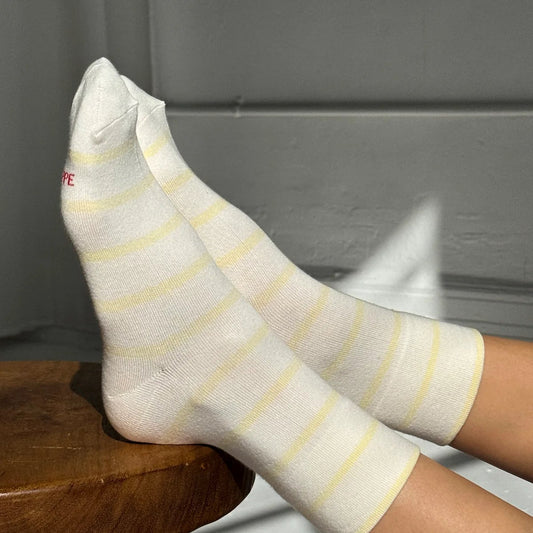 LEBON SHOPPE WALLY SOCKS LEMON