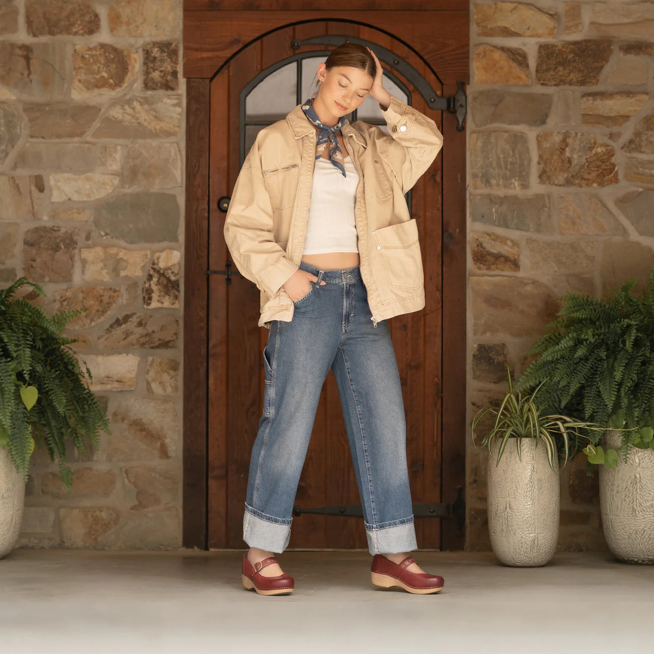 DANSKO XP 2.0 MARY JANE CLOG RED