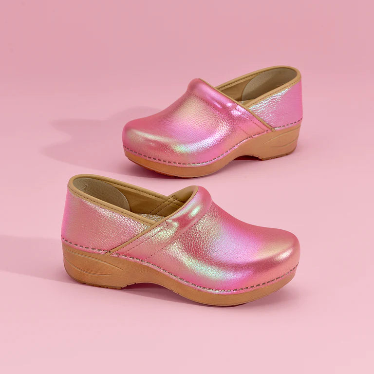 DANSKO XP 2.0 PINK IRIDESCENT LEATHER PULLUPS