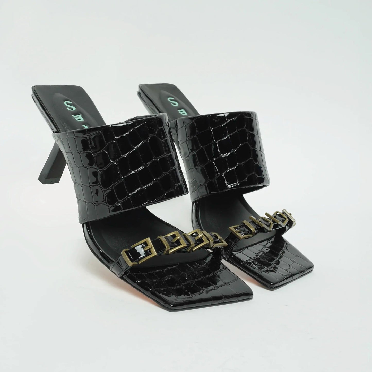 SADI.LOVE YOOMI BLACK CROC SANDAL
