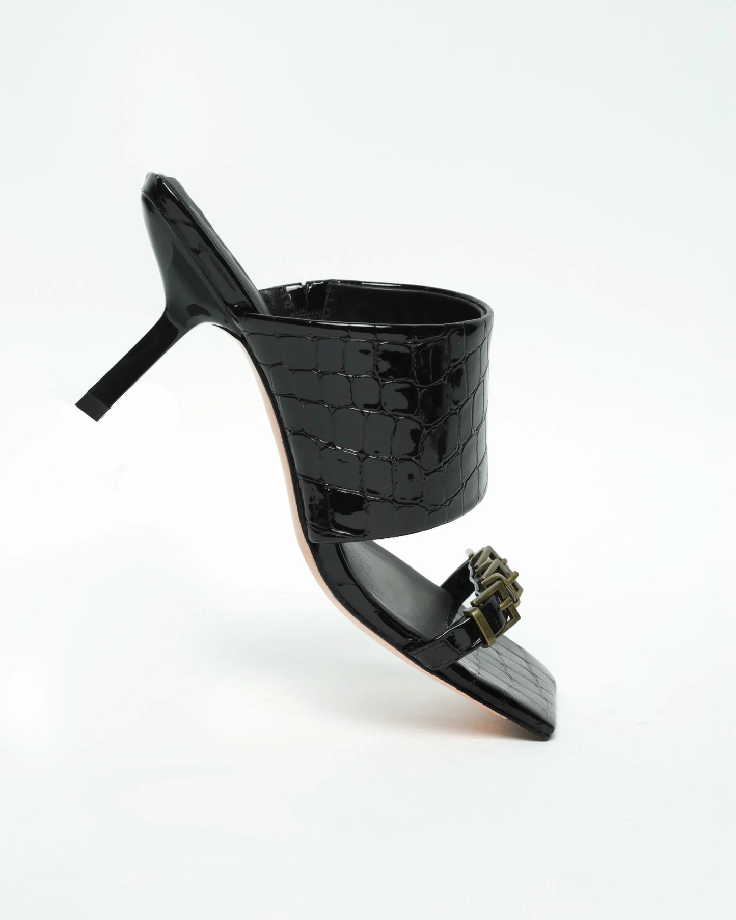 SADI.LOVE YOOMI BLACK CROC SANDAL
