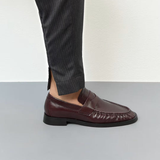 MIISTA ZITA BURGANDY MOCCASIN LOAFERS