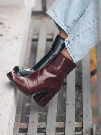 AMIE RAFA LOU HIGH HEEL BOOTIE BLACK Shoe Market NYC