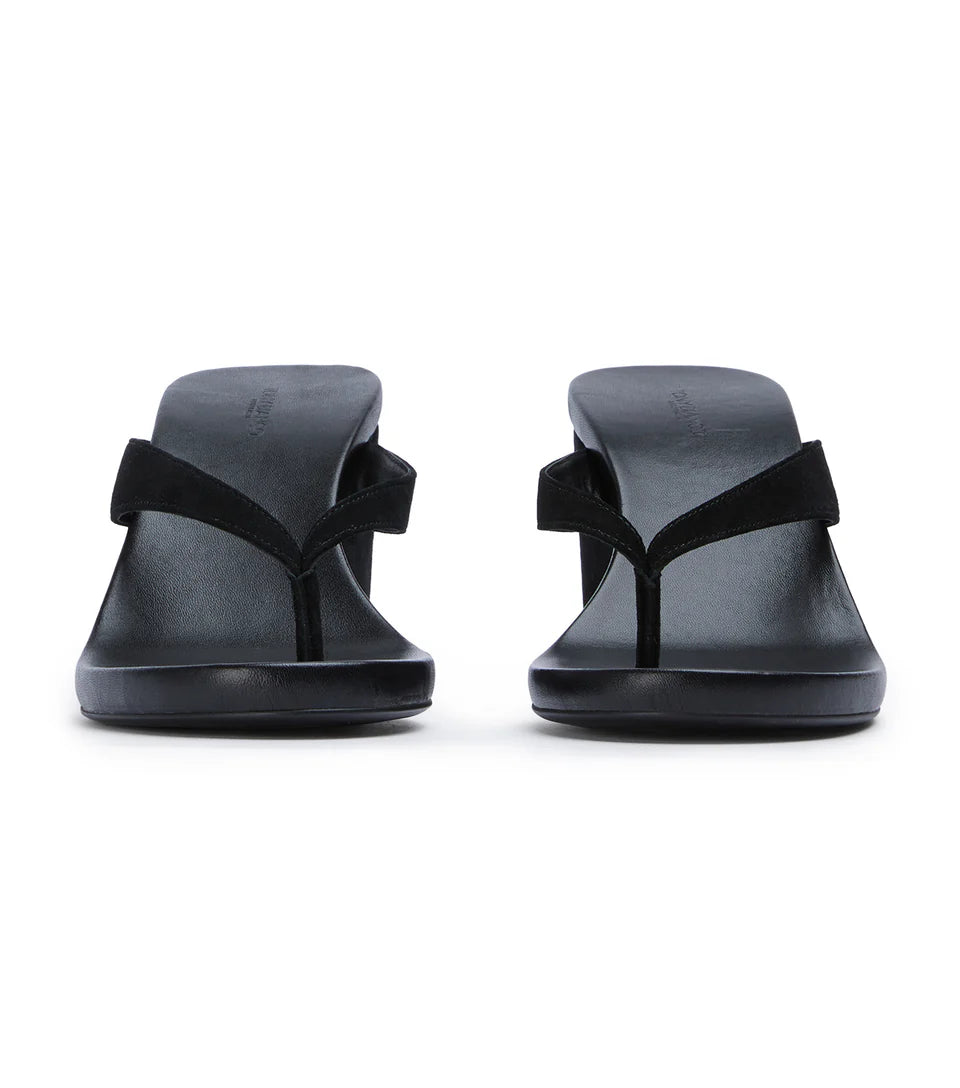 TONY BIANCO AVANTI SUEDE WEDGE THONG - Shoe Market NYC