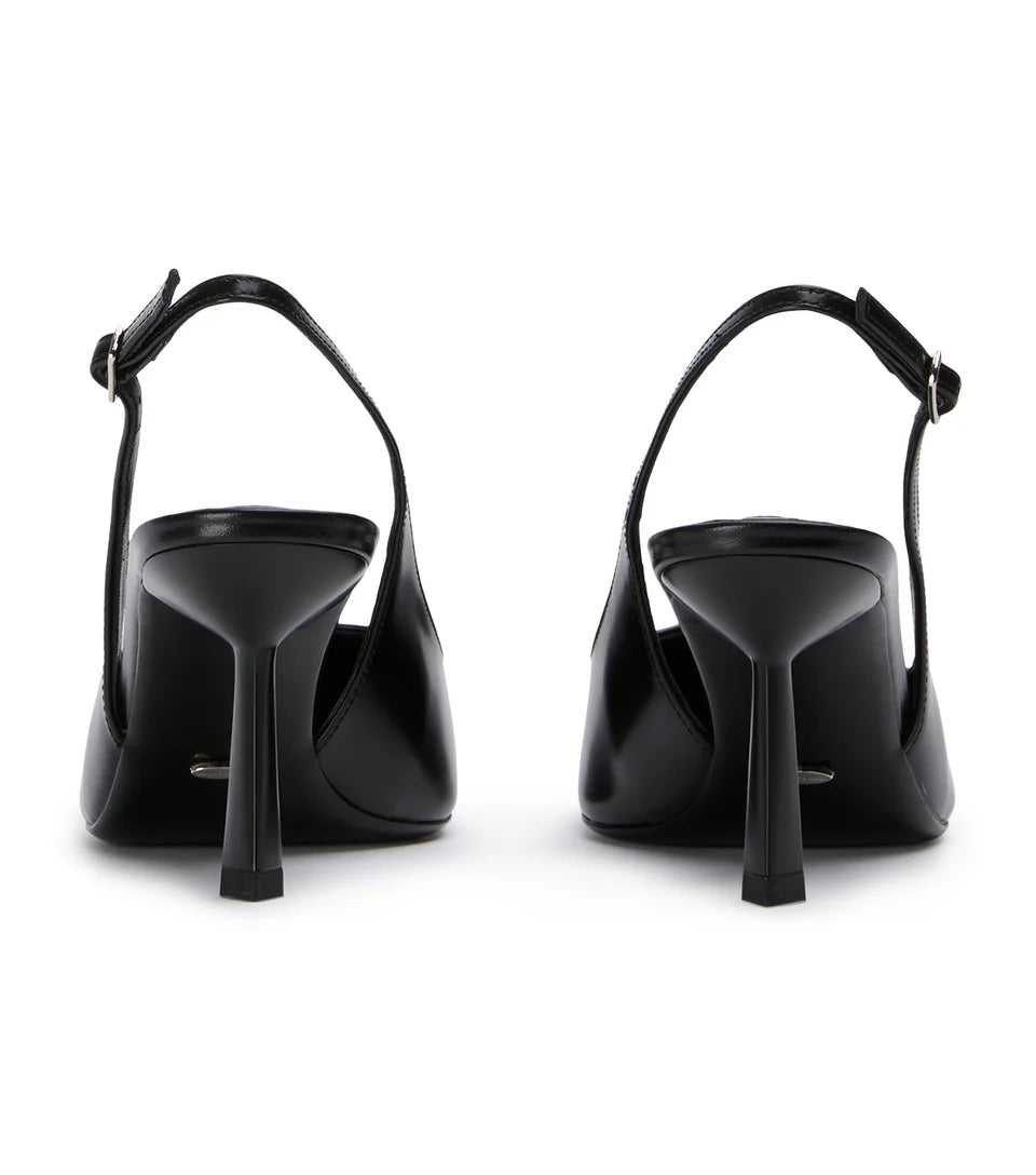 TONY BIANCO BAZ SLING BACK HEEL BLACK PAT - Shoe Market NYC