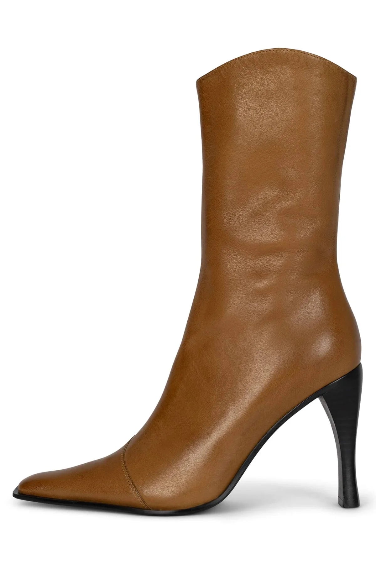 JEFFREY CAMPBELL BE-BOLD-CAMEL DISTRESSED BOOTS