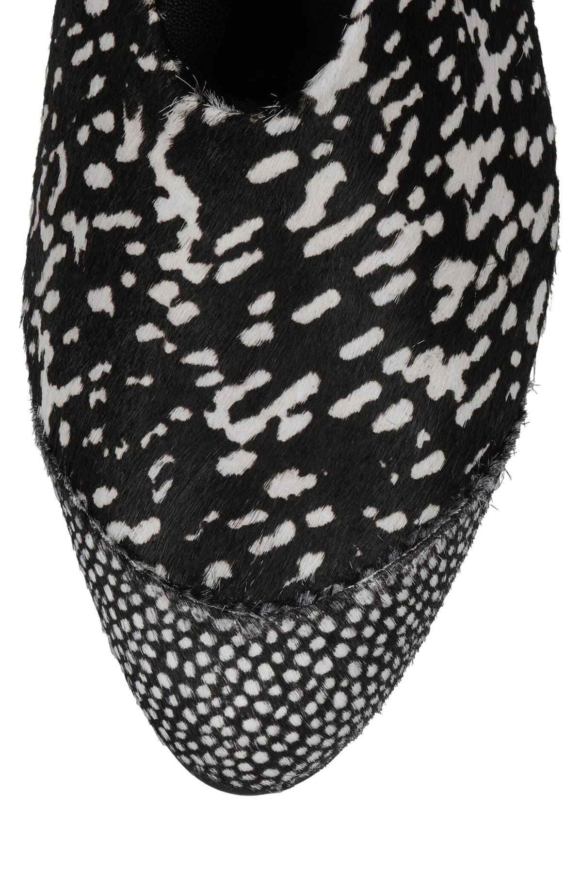 JEFFREY CAMPBELL COLLENE-F BLK. WHITE HAIR