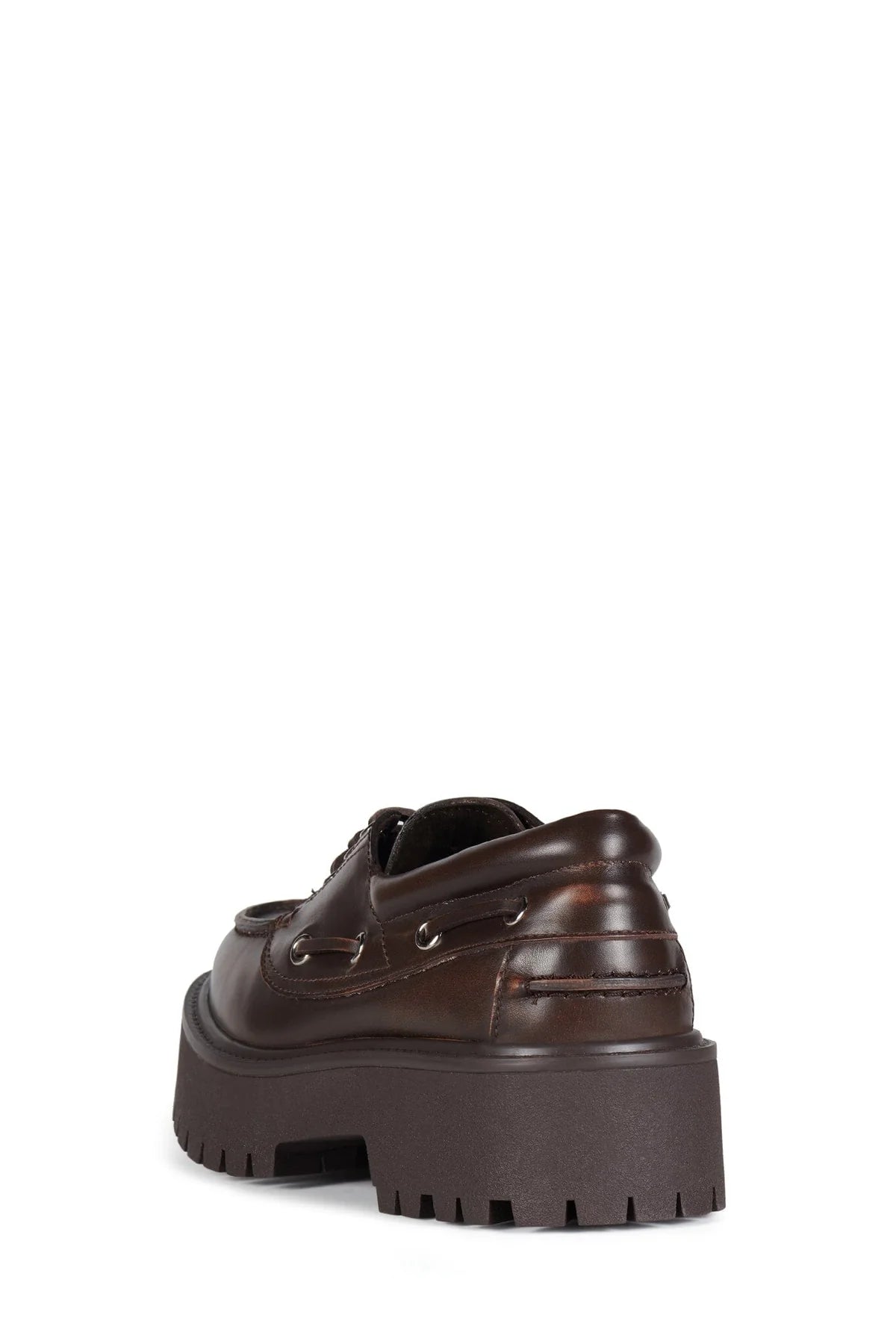 JEFFREY CAMPBELL CRUSHED-T PLATFORM BOAT SHOE