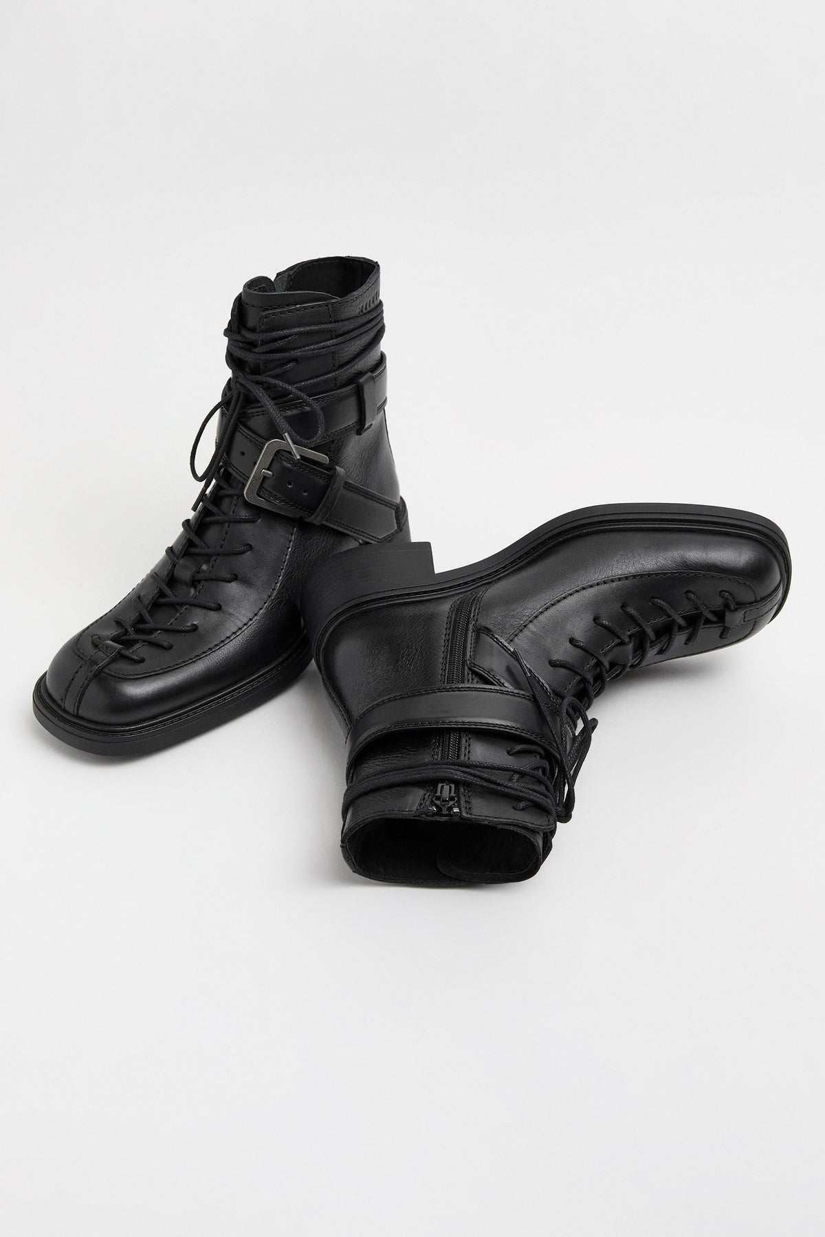 MIISTA Licia Black Lace Ankle Boots