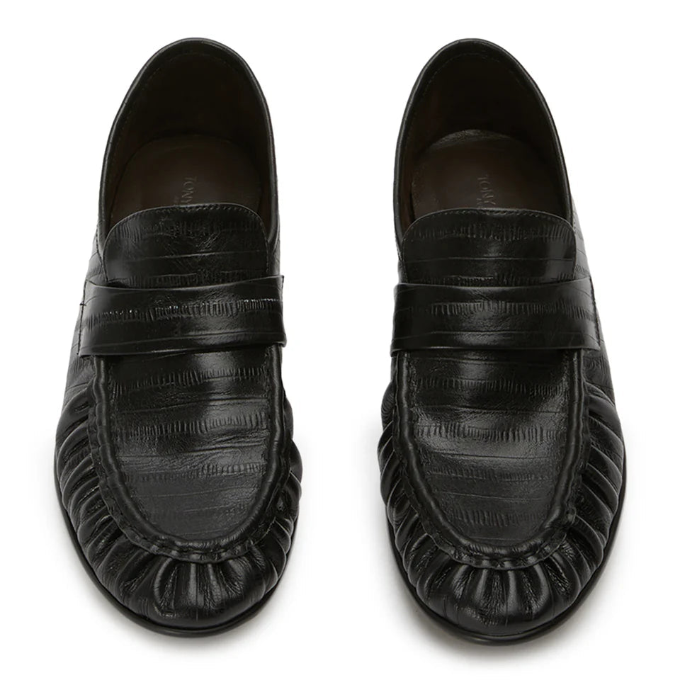 TONY BIANCO GATSBY LOAFERS BLACK ANGUILLE