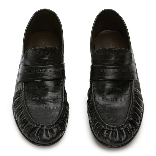 TONY BIANCO GATSBY LOAFERS BLACK ANGUILLE