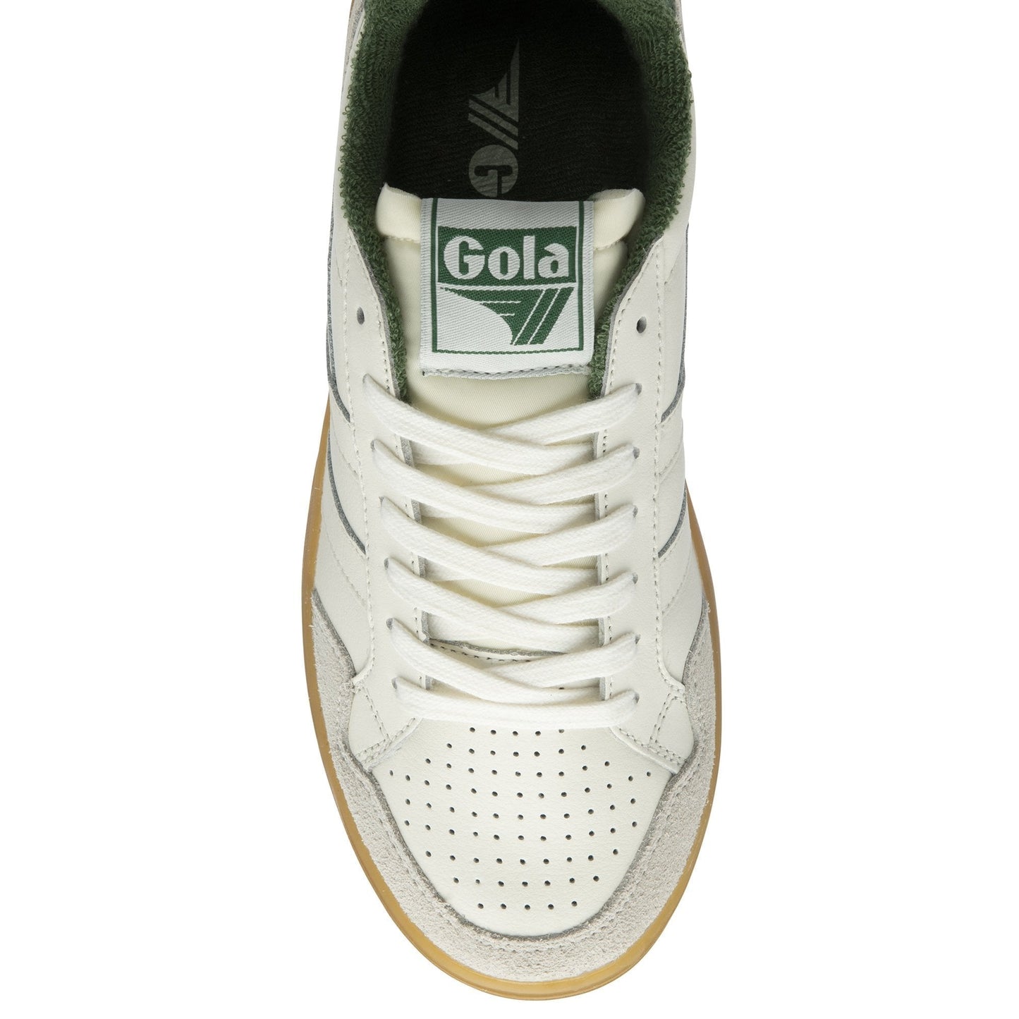 GOLA WOMEN'S EAGLE '86 SNEAKERS WHITE GREEN GUM