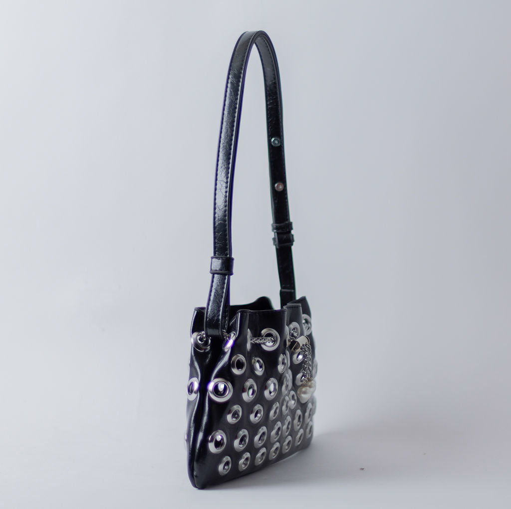 MINI GROMET BAG-BLACK