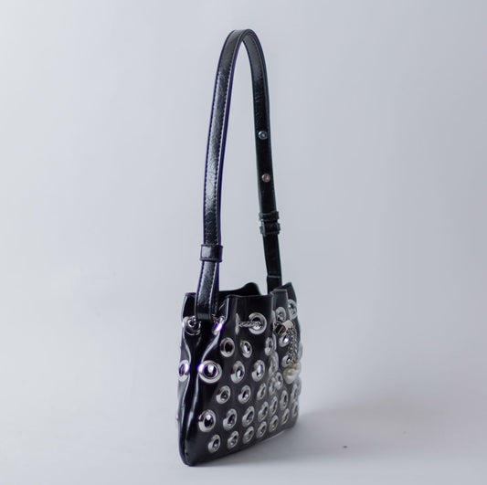 MINI GROMET BAG-BLACK