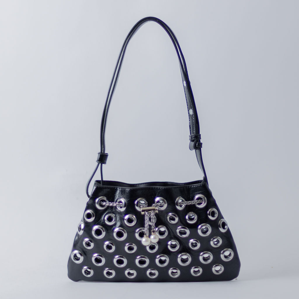 MINI GROMET BAG-BLACK