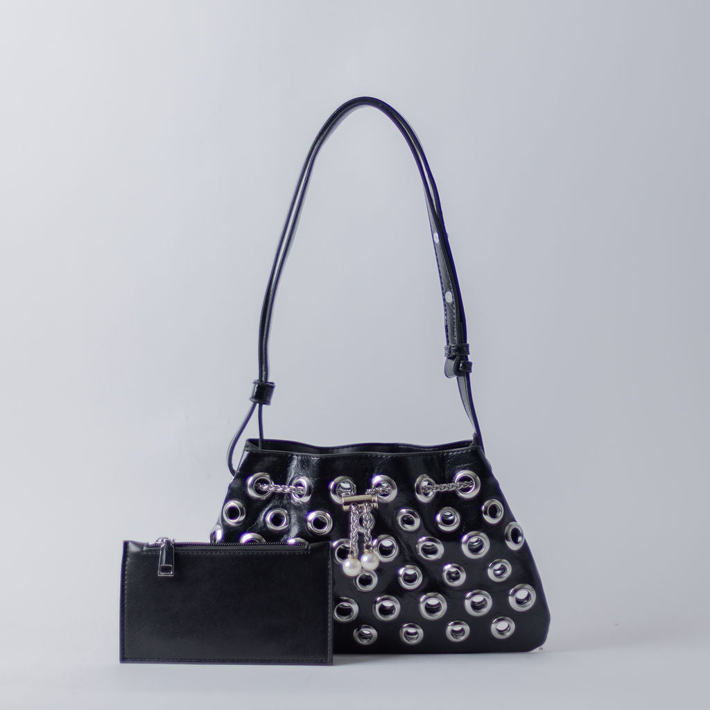 MINI GROMET BAG-BLACK