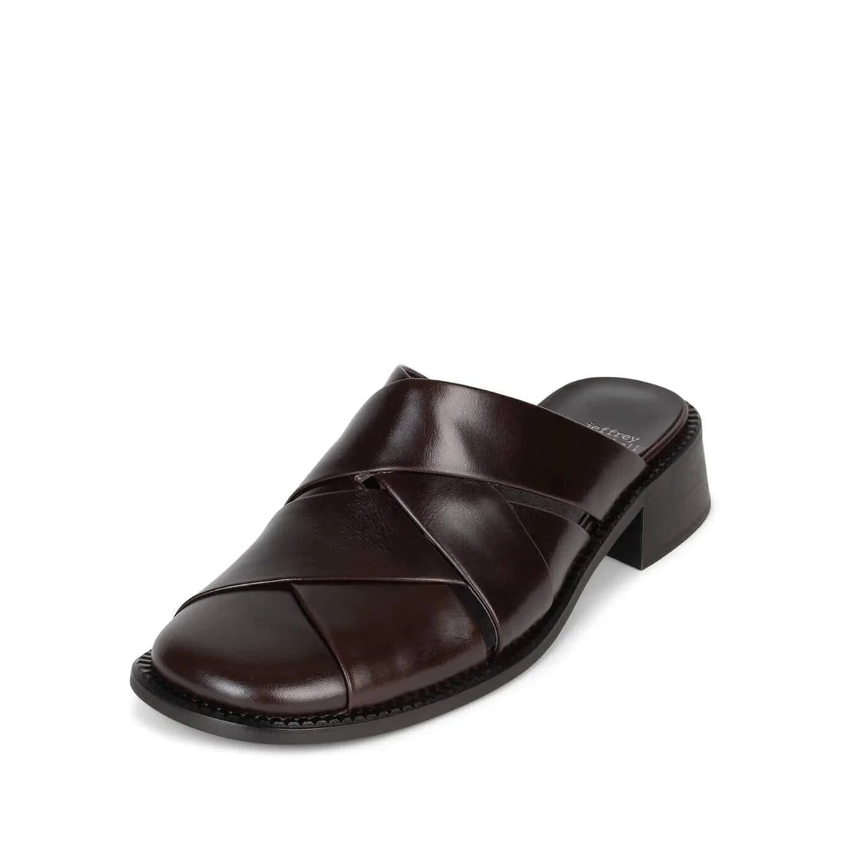 JEFFREY CAMPBELL HOMMES MULE-DK BROWN