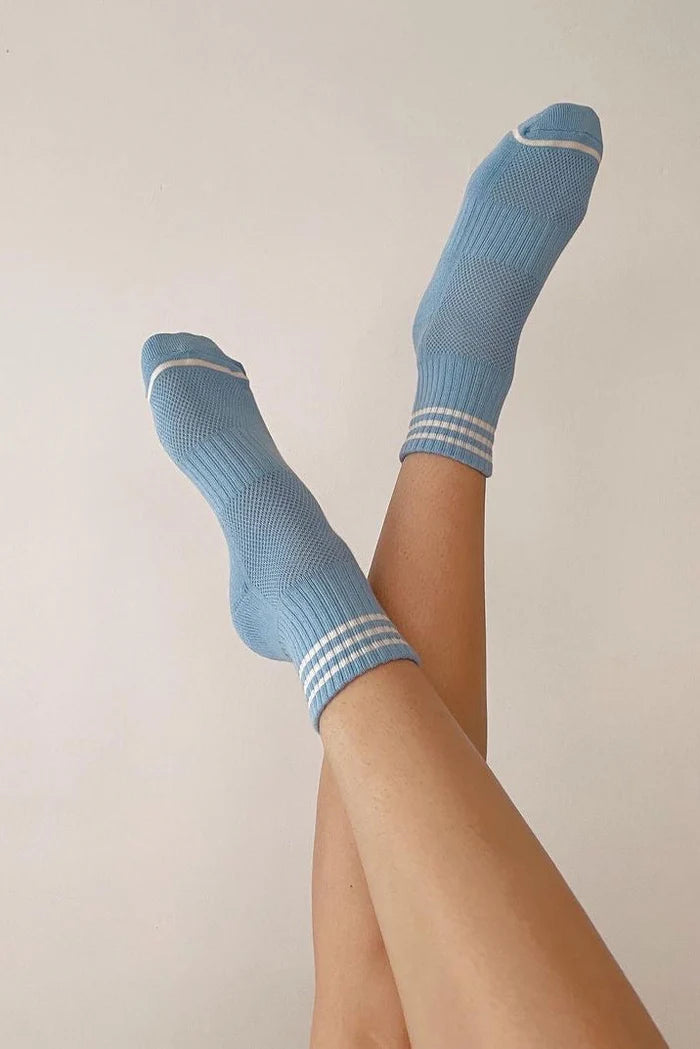 LE BON SHOPPE GIRLFRIEND SOCKS PARISIAN BLUE