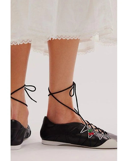 JEFFREY CAMPBELL M-V-P-BLACK SPORTY FLATS