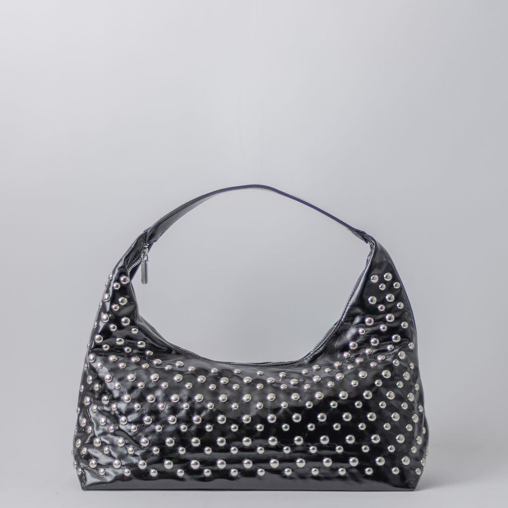 STUD LONG BAG-BLACK