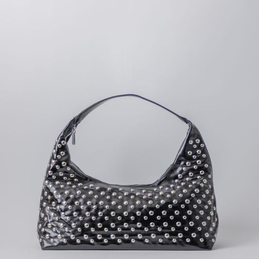 STUD LONG BAG-BLACK