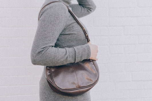 SIMPLE VEGAN SHOULDER-Brown