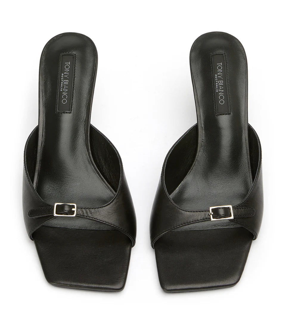 TONY BIANCO RADA BLACK VINTAGE HEELS - Shoe Market NYC