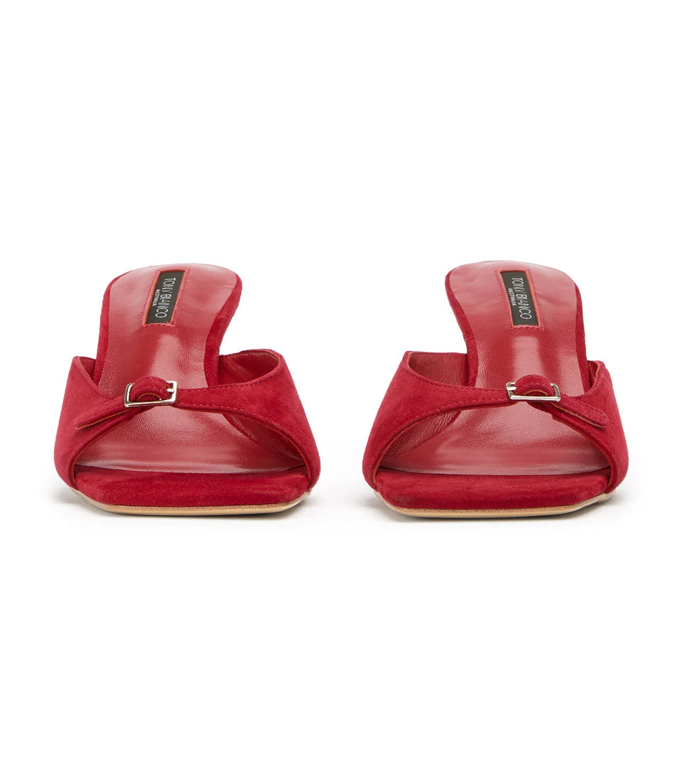 TONY BIANCO RADA SCARLETT SUEDE HEELS - Shoe Market NYC
