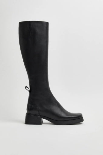 MIISTA Brunildha Off Black Tall Boots