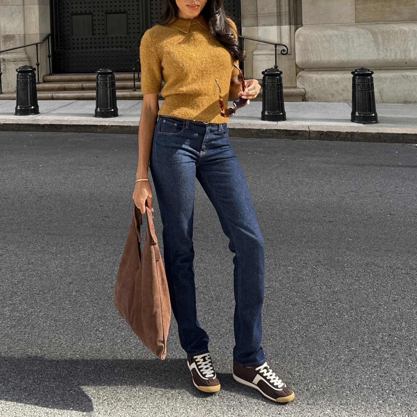 DOLCE VITA SARIYA SNEAKER BROWN NYLON