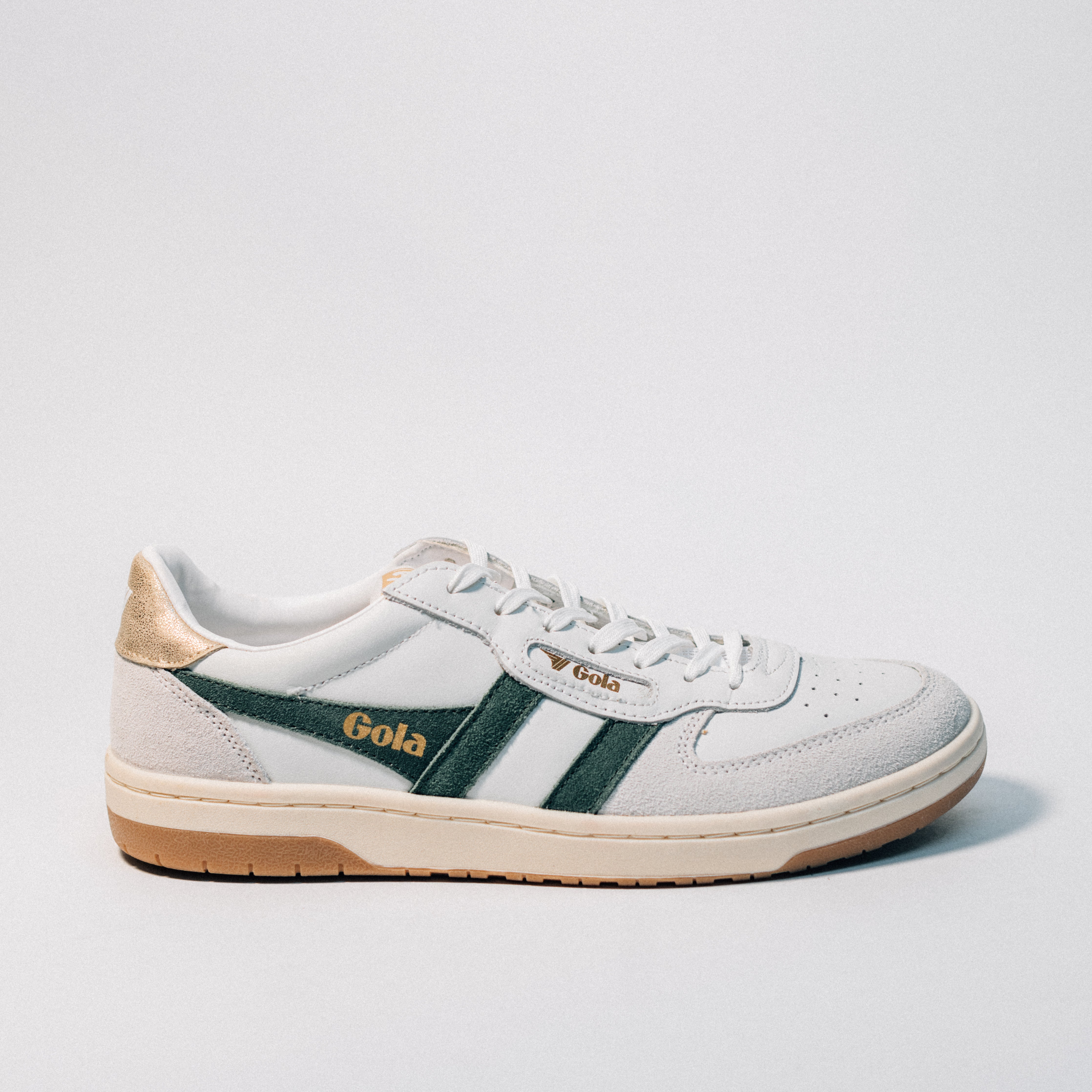 Buy Gola men's Hawk sneakers in white/green online from gola.co.uk