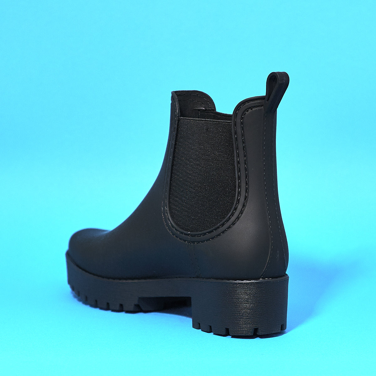 Cloudy chelsea rain sale boot jeffrey campbell